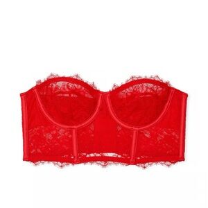 VS archives lace longline strapless bra